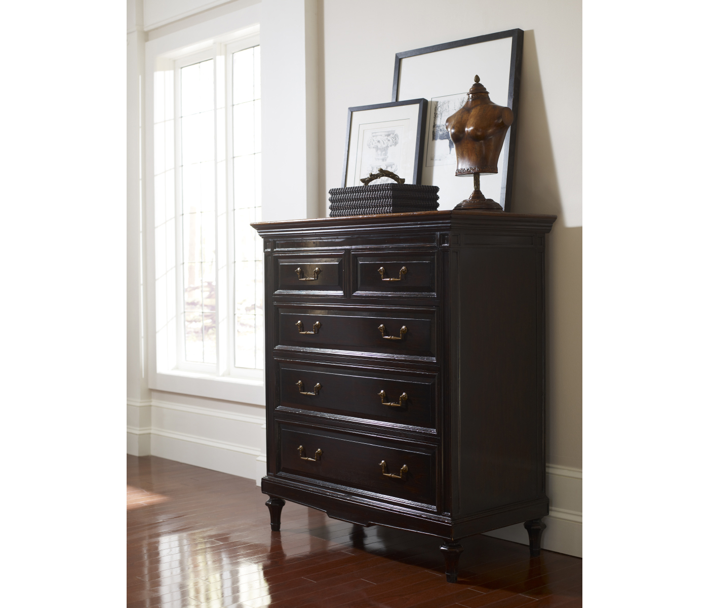 Large Female Wooden Mannequin & Torso on Stand