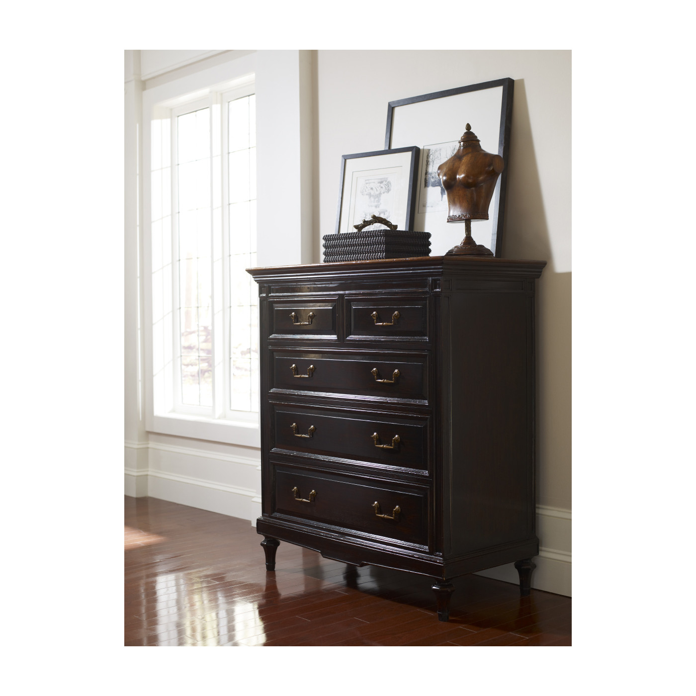 Large Female Wooden Mannequin & Torso on Stand