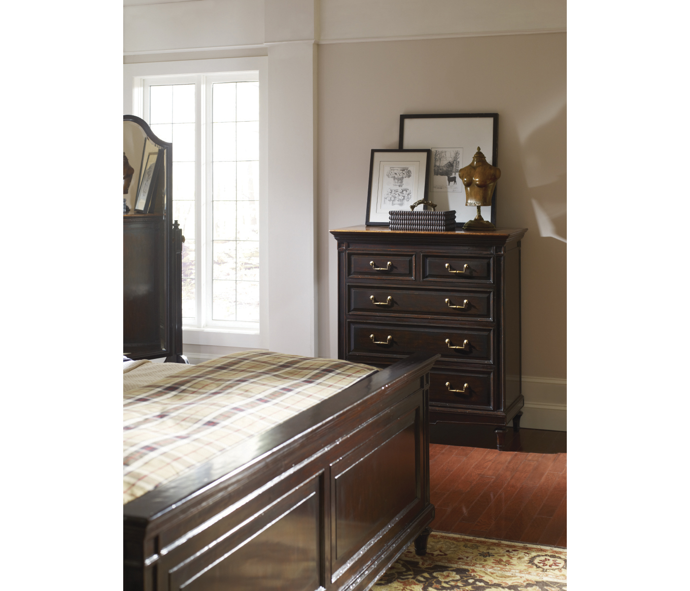 Large Female Wooden Mannequin & Torso on Stand