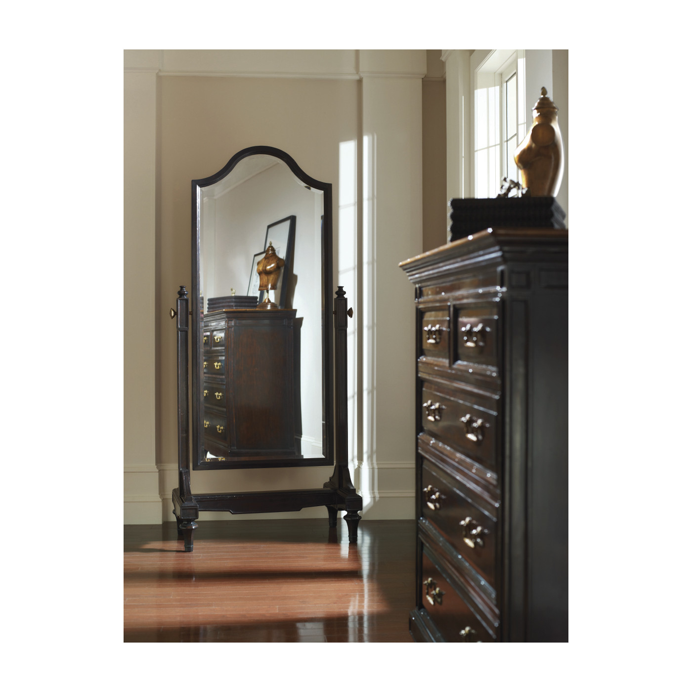 Large Female Wooden Mannequin & Torso on Stand