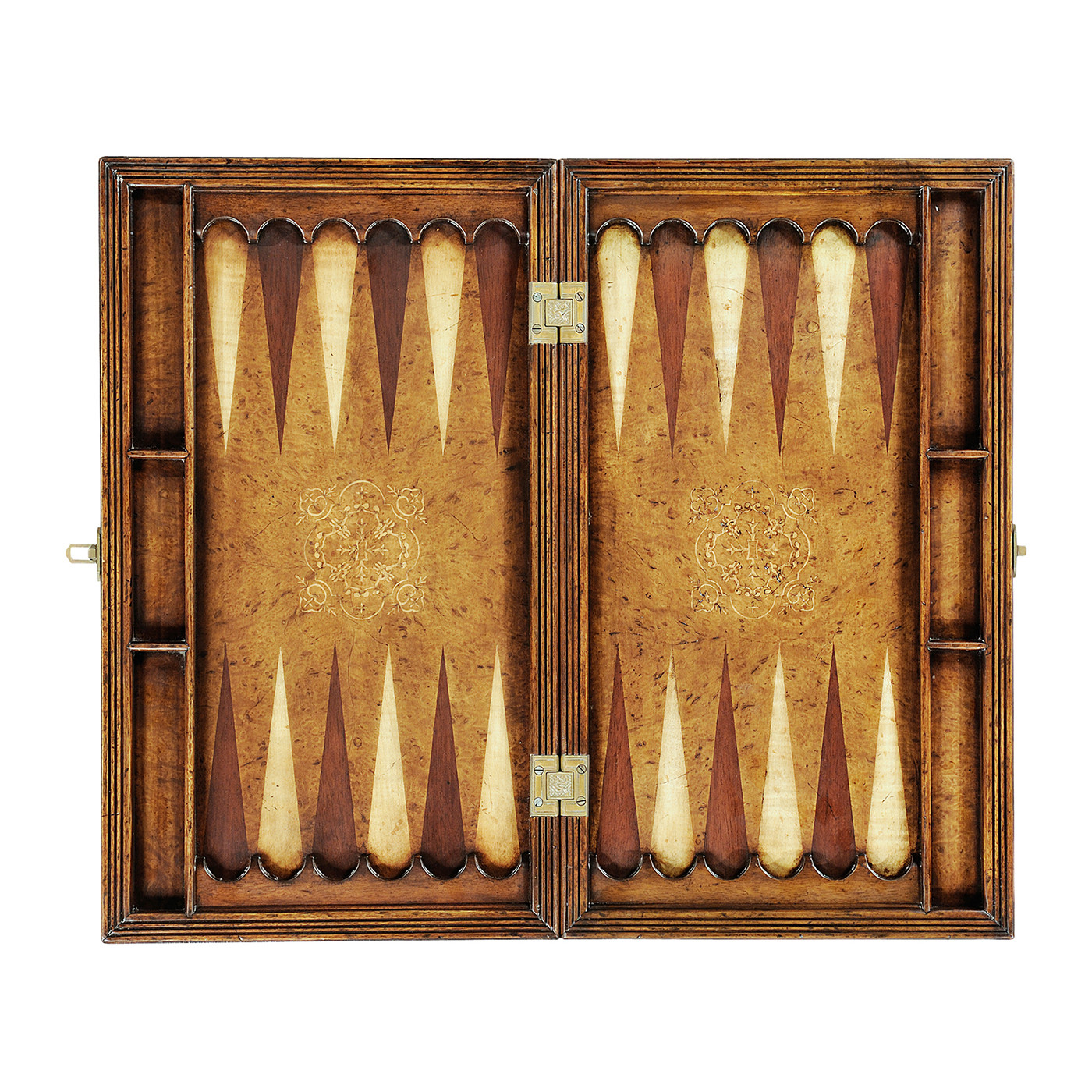 Folding Burl Walnut Games Board