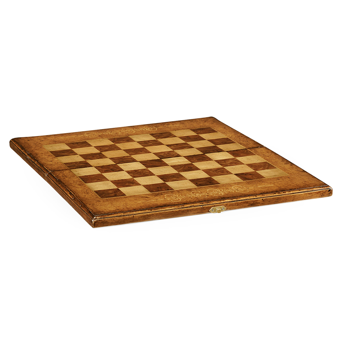 Folding Burl Walnut Games Board