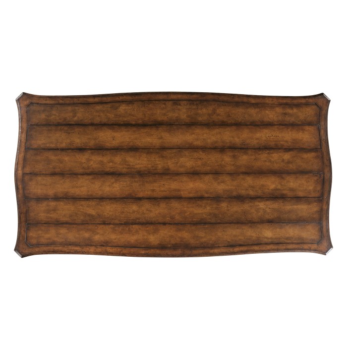 White Rub-Through Dining Table 92
