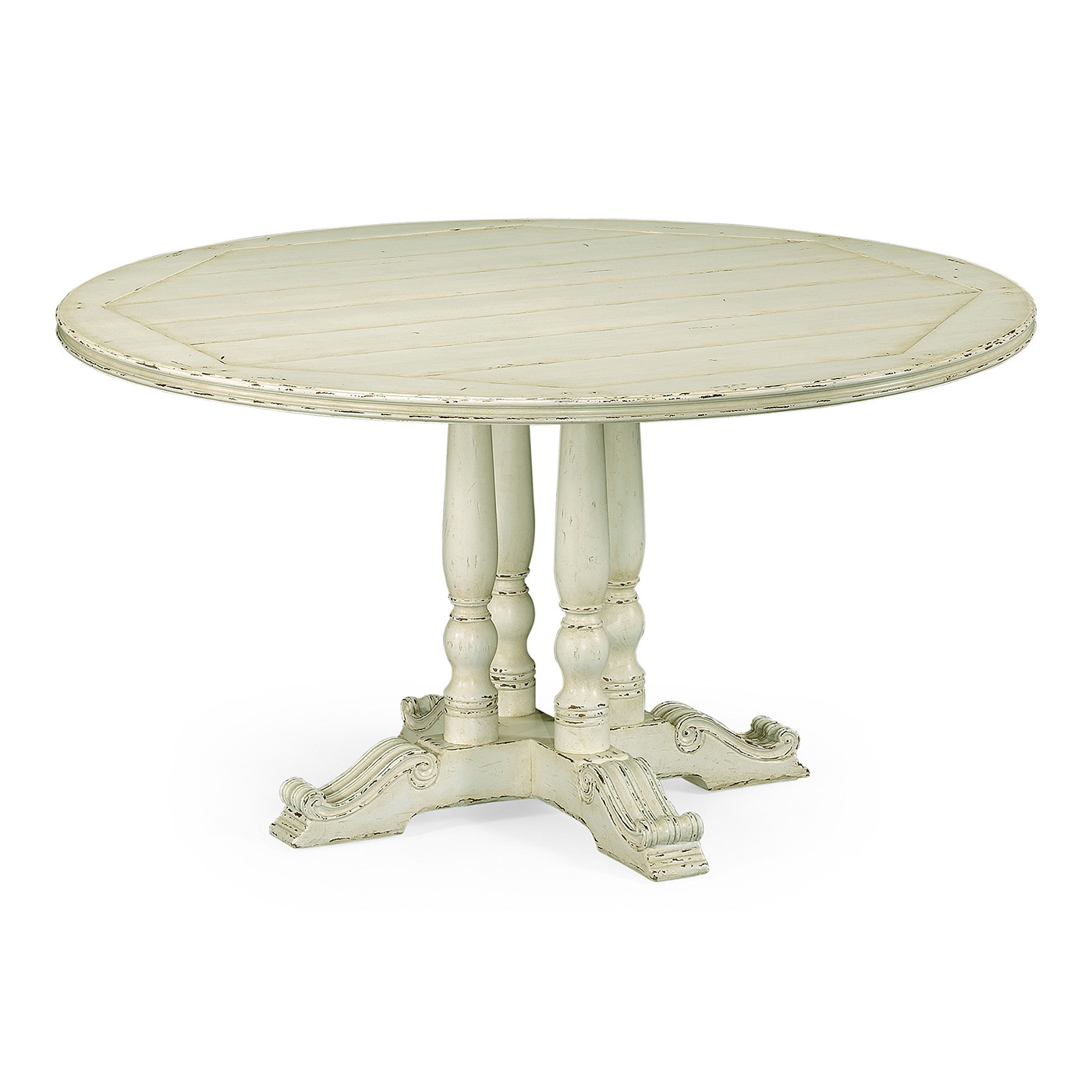 French Style Off-White Painted Dining Table 48