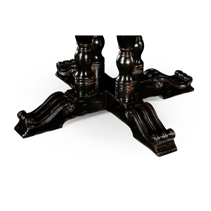 French Style Black Painted Dining Table 54
