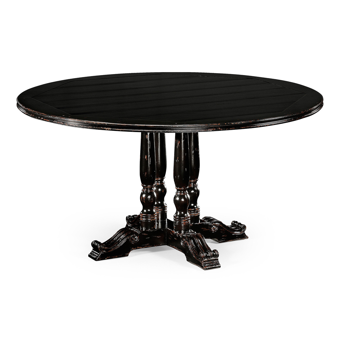 French Style Black Painted Dining Table 54