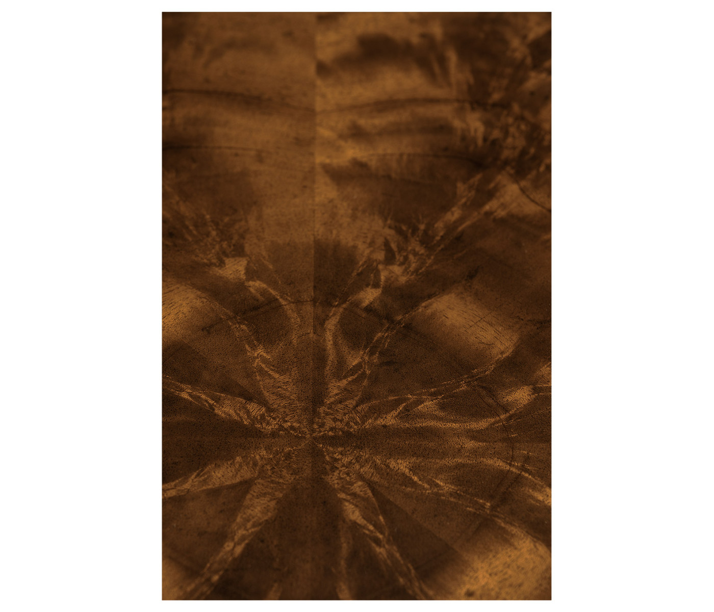 Oval mahogany lamp table