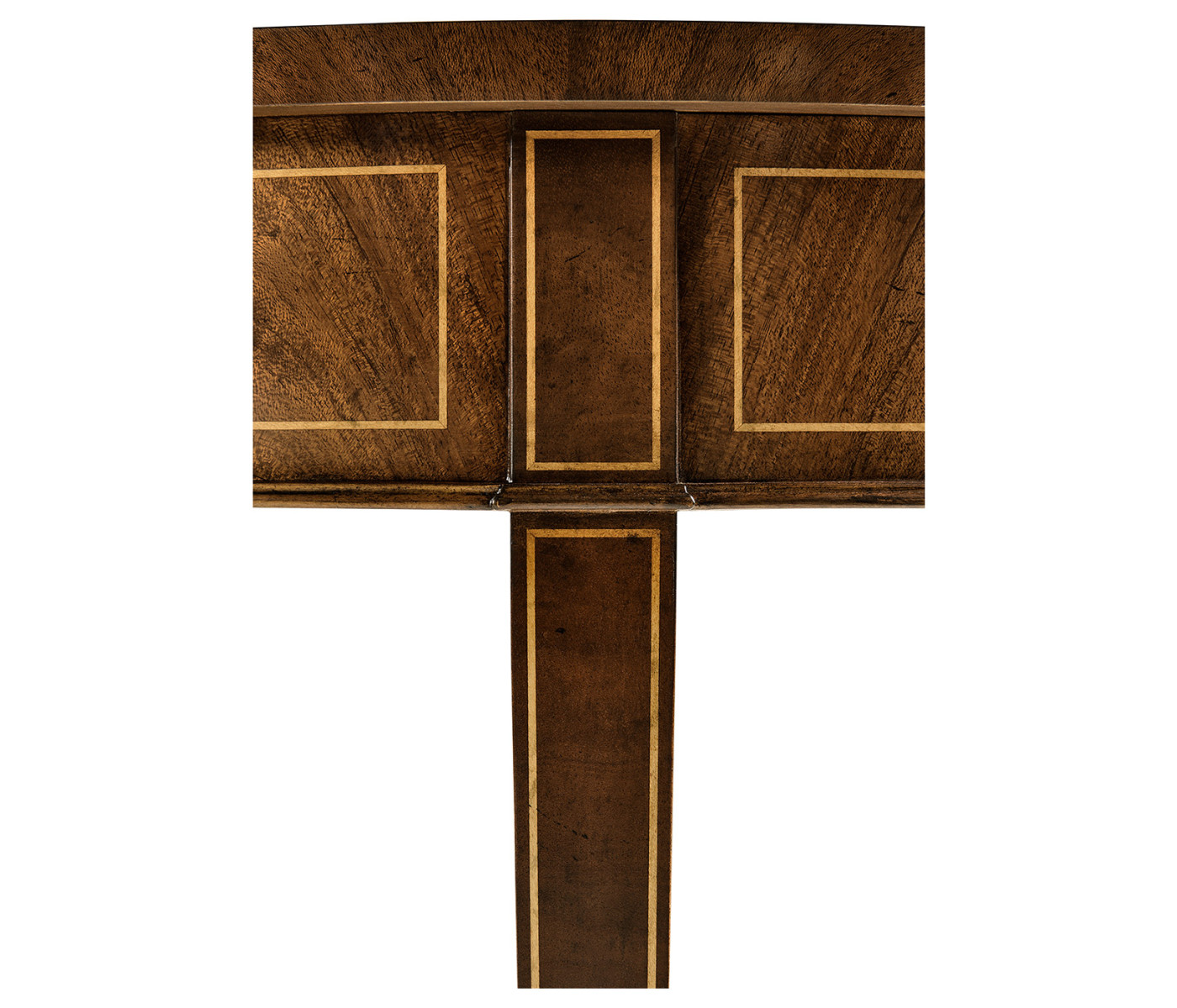 Oval mahogany lamp table