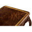 Mahogany Four Legged Square Side Table Scallop Shells