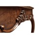 Mahogany Four Legged Square Side Table Scallop Shells