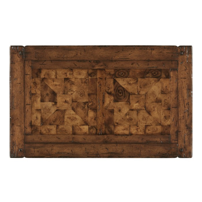 Walnut Oyster Parquet Nest of Tables