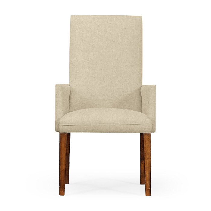 Traditional Fully Upholstered Dining Arm Chair