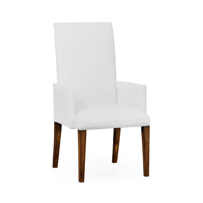Traditional Fully Upholstered Dining Arm Chair