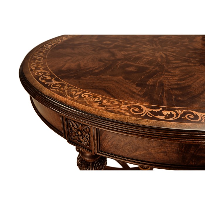 Napoleon III Mahogany Center Table (Plain Base)