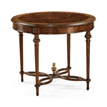 Napoleon III Mahogany Center Table (Plain Base)