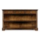 Low Walnut Open Bookcase