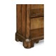 Low Walnut Open Bookcase