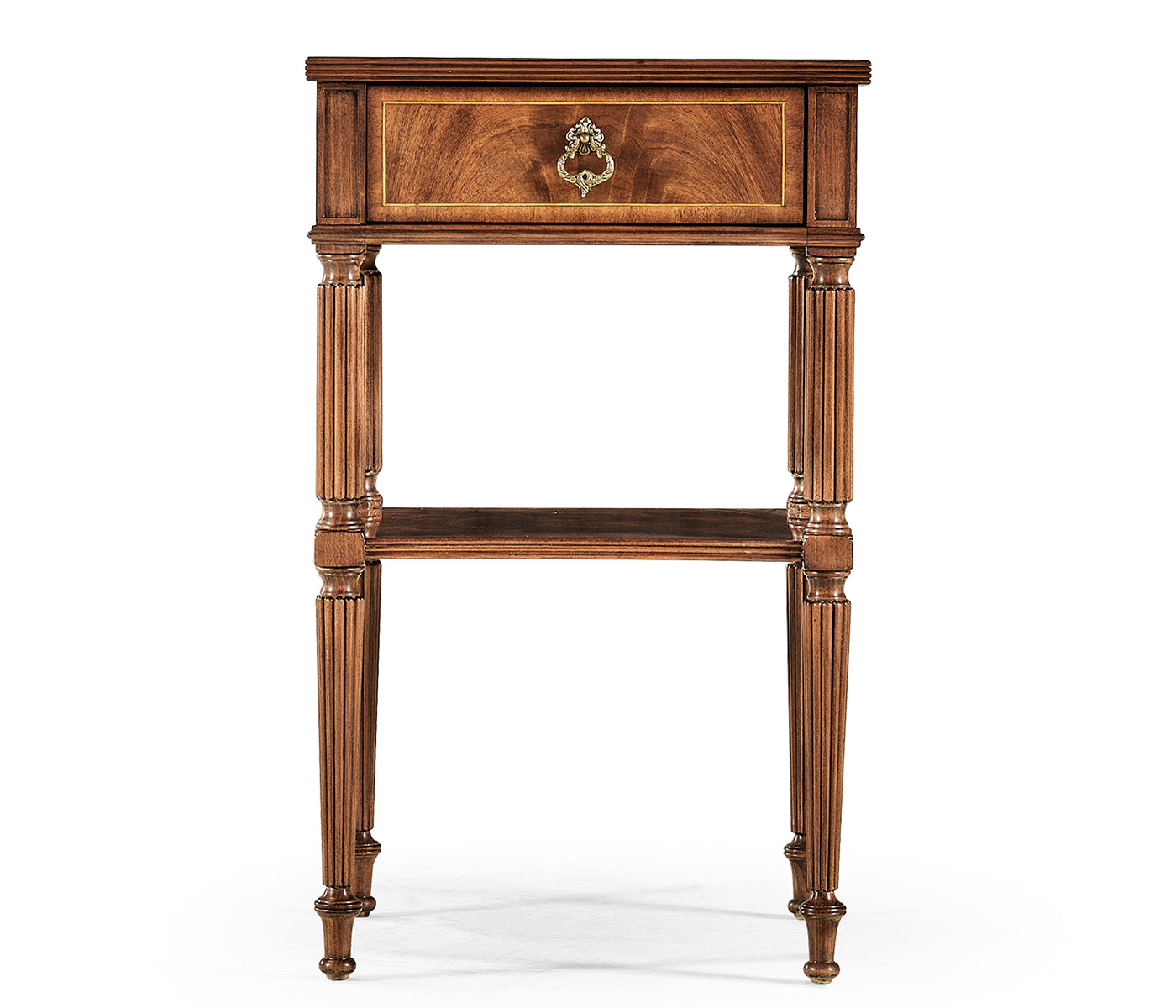 Regency Walnut Bedside Table without distressing
