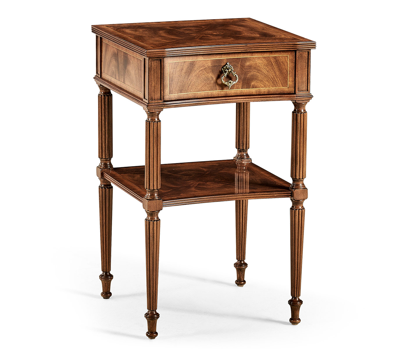 Regency Walnut Bedside Table without distressing