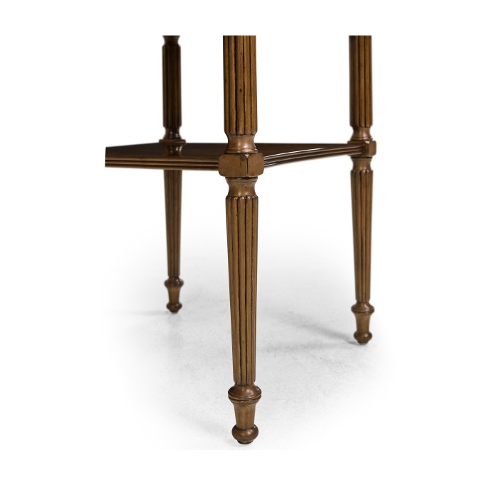 Regency Walnut Bedside Table