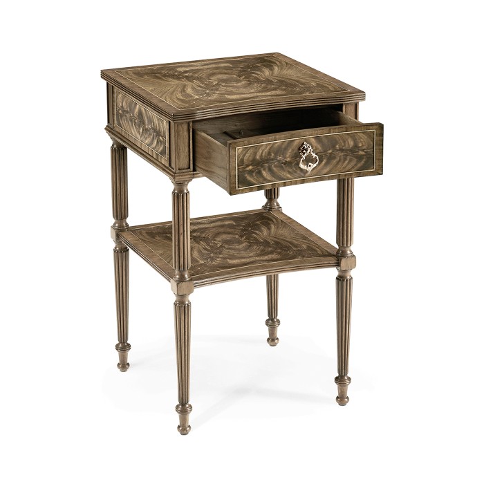 Regency Bleached Mahogany Bedside Table