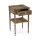 Regency Bleached Mahogany Bedside Table
