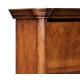 Walnut tall open adjustable bookcase three shelves (Small)