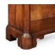 Walnut tall open adjustable bookcase three shelves (Small)