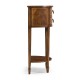 Crotch Walnut Demilune Narrow Tables
