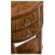 Crotch Walnut Demilune Narrow Tables
