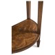 Crotch Walnut Demilune Narrow Tables
