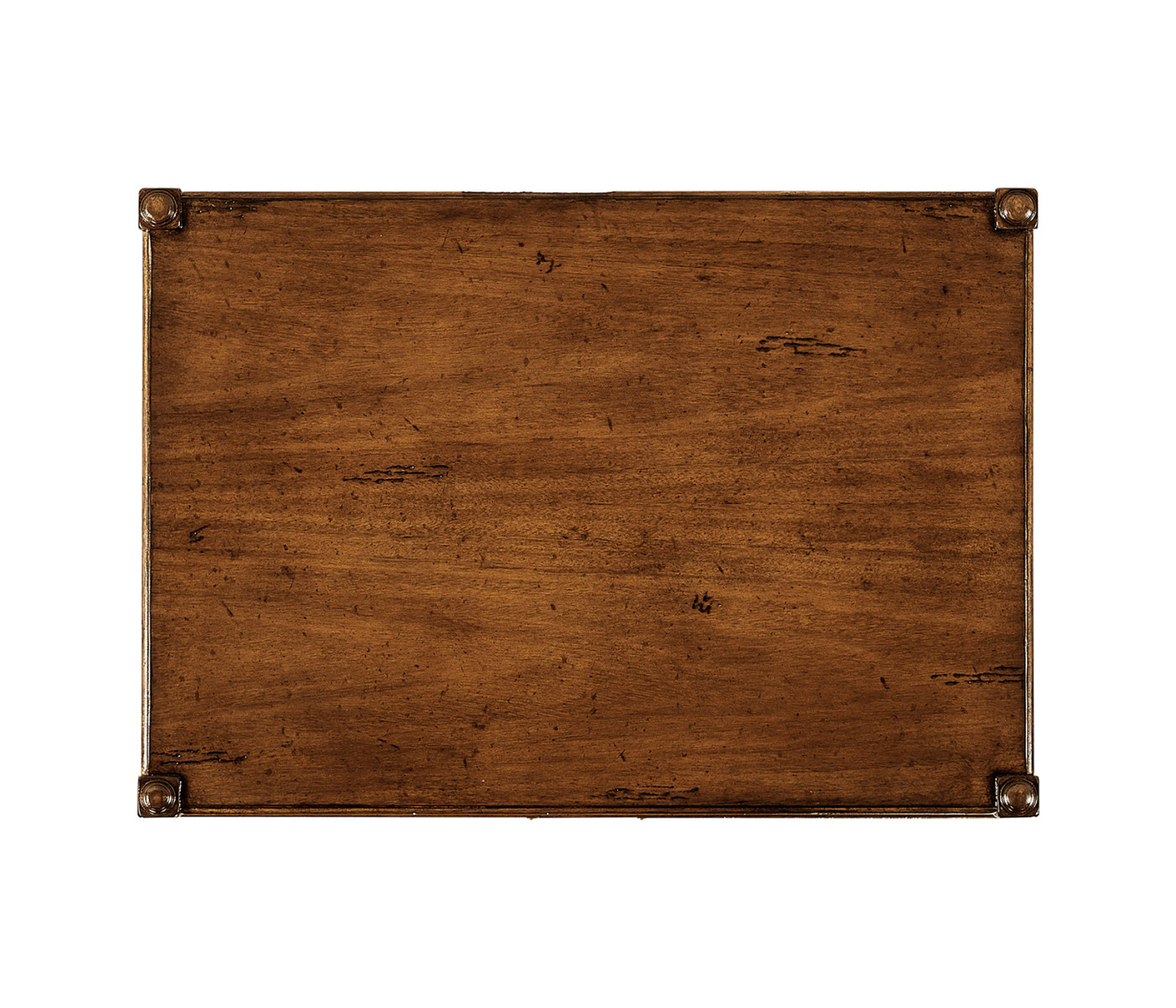 Walnut two drawer side table