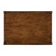 Walnut two drawer side table