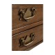 Walnut two drawer side table
