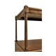 Walnut two drawer side table
