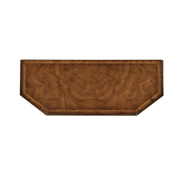 Walnut canted console