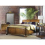 Walnut Sleigh US King Bed