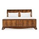 Walnut Sleigh US Queen Bed