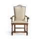 Country Walnut Dining Arm Chair