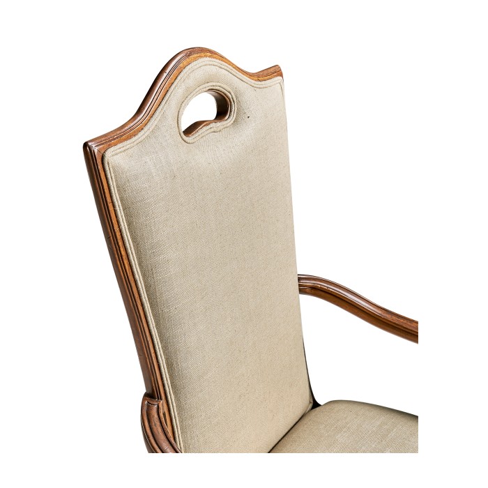 Country Walnut Dining Arm Chair