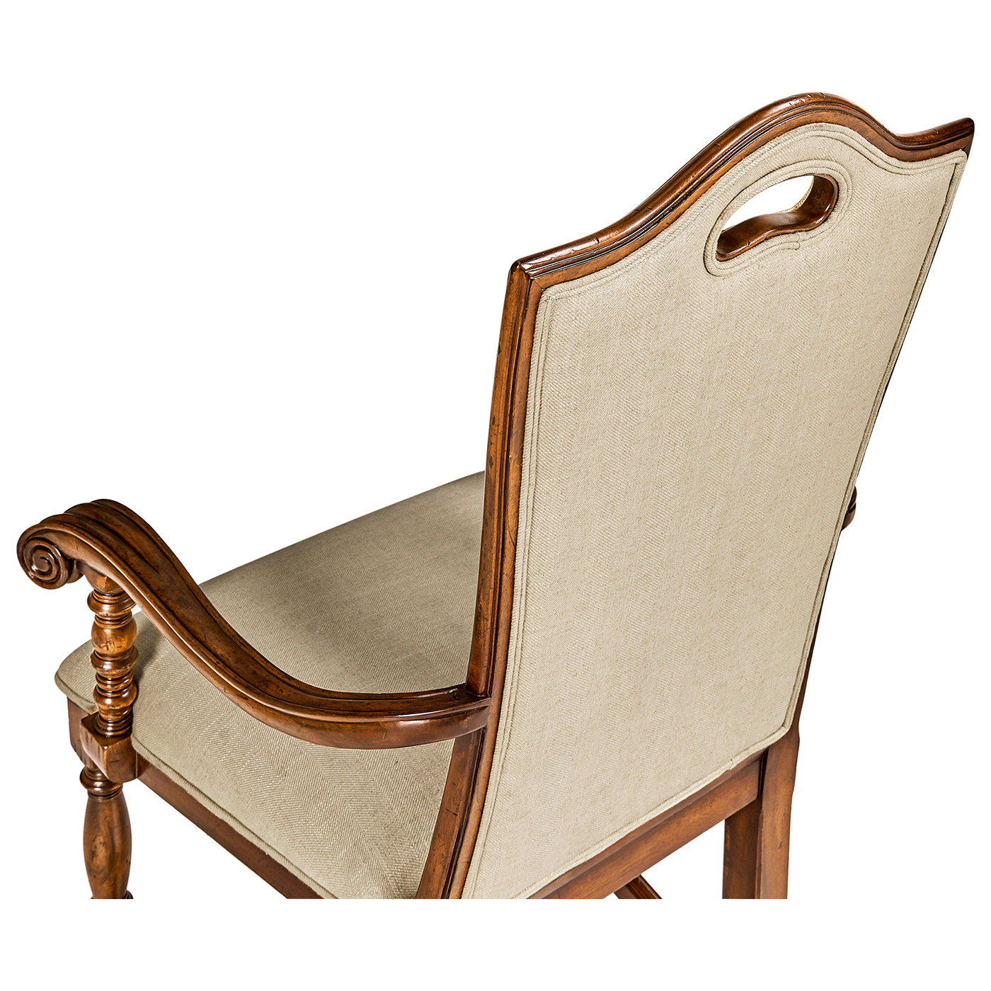 Country Walnut Dining Arm Chair