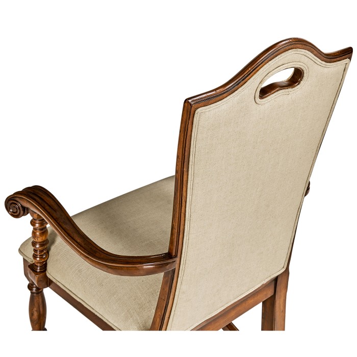Country Walnut Dining Arm Chair