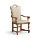 Country Walnut Dining Arm Chair