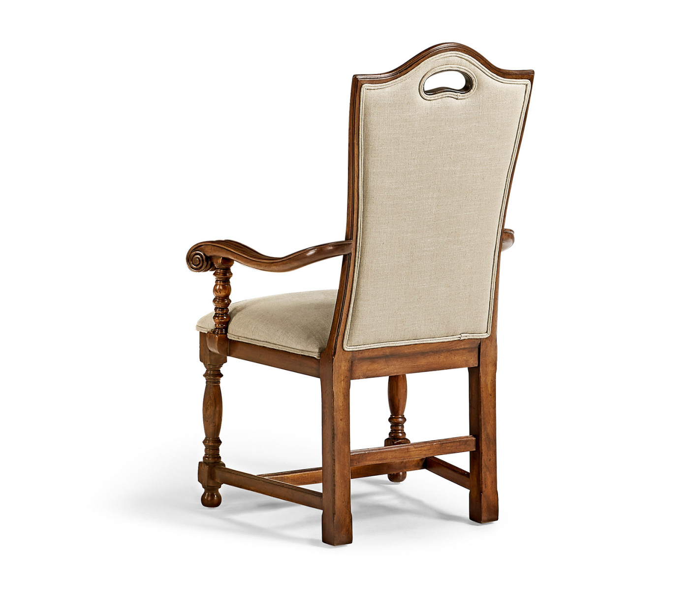 Country Walnut Dining Arm Chair