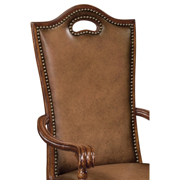 Country Walnut Dining Arm Chair