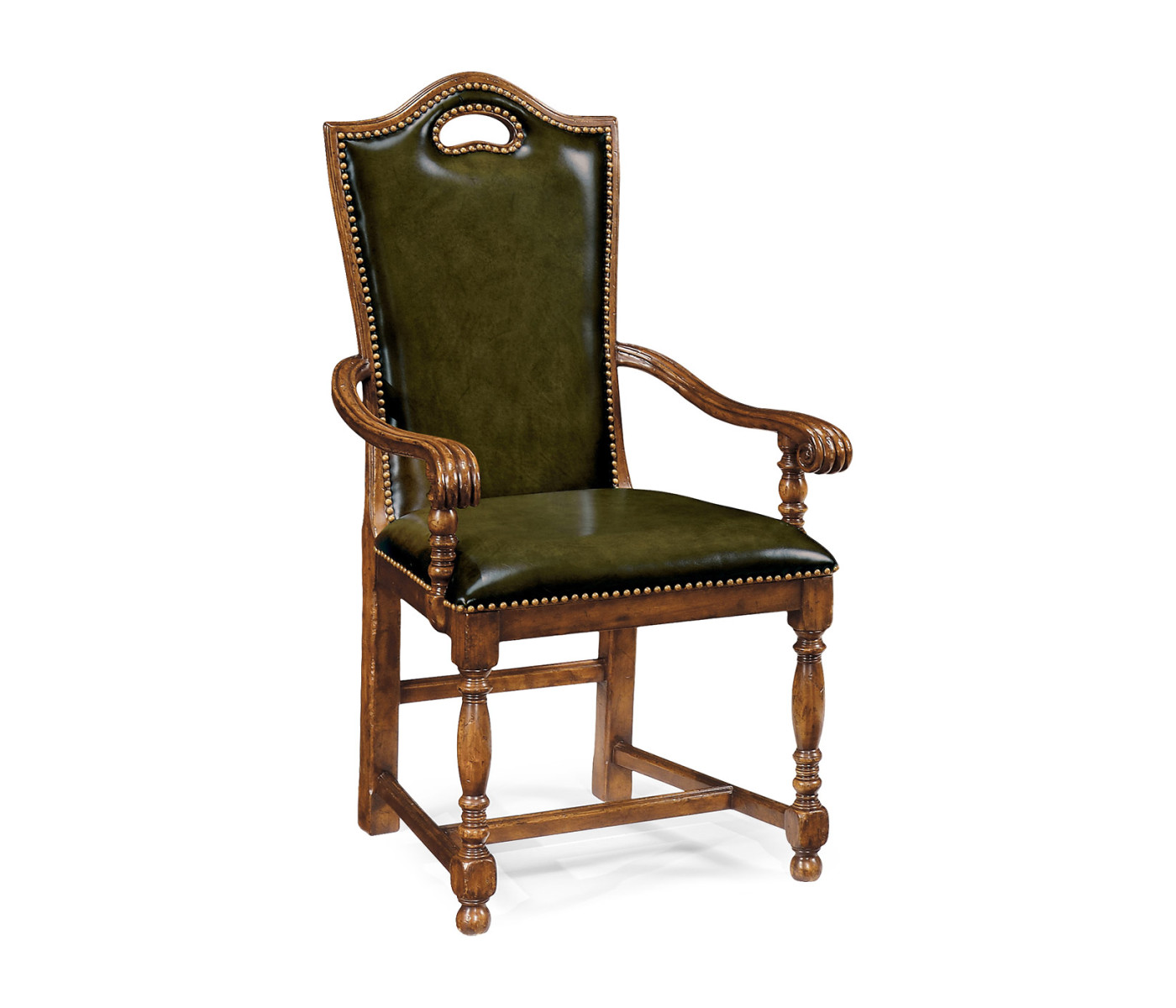 Country Walnut Dining Arm Chair