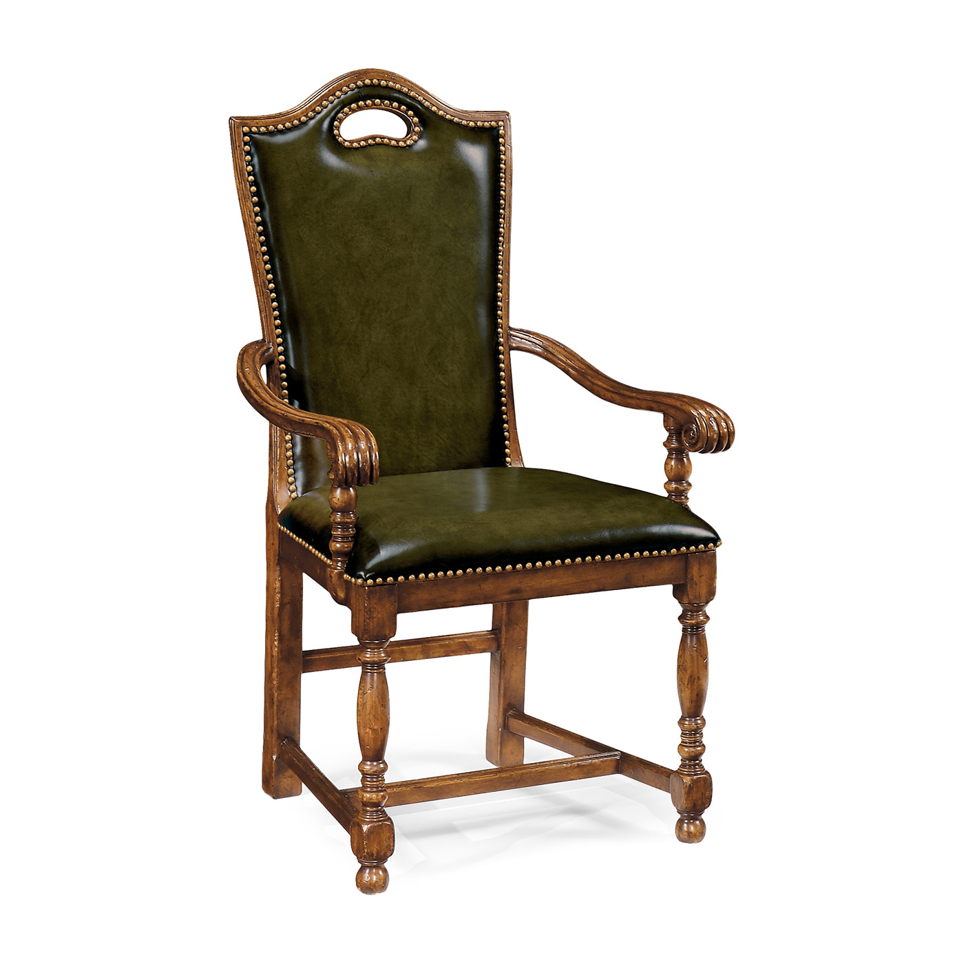 Country Walnut Dining Arm Chair