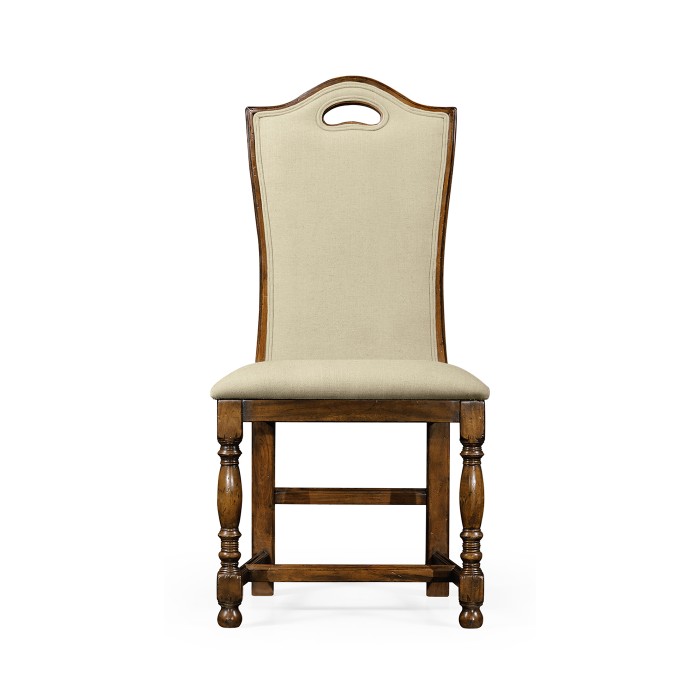 Country Walnut Dining Side Chair