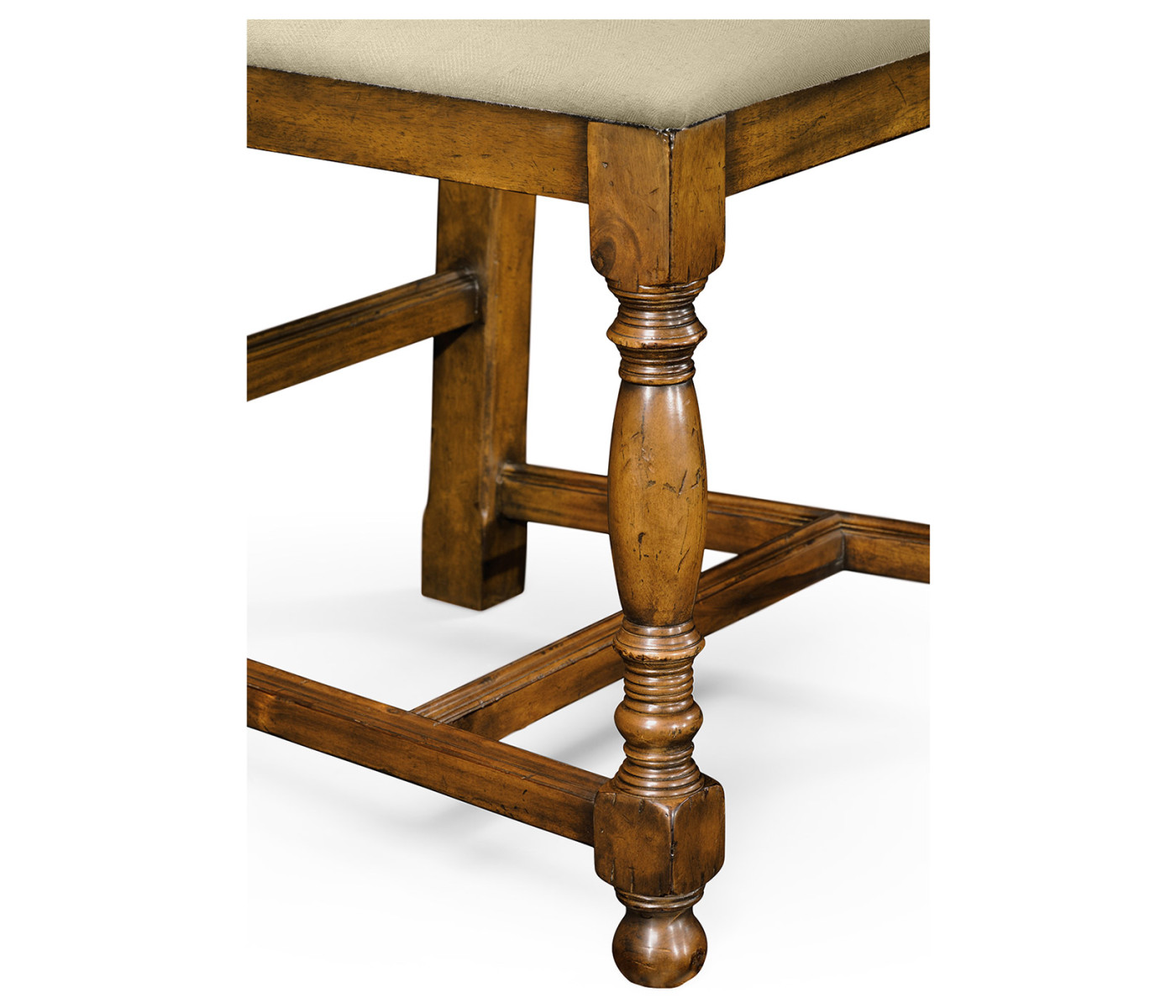 Country Walnut Dining Side Chair