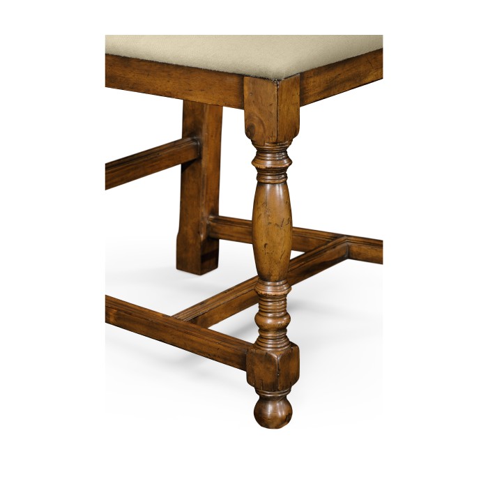 Country Walnut Dining Side Chair